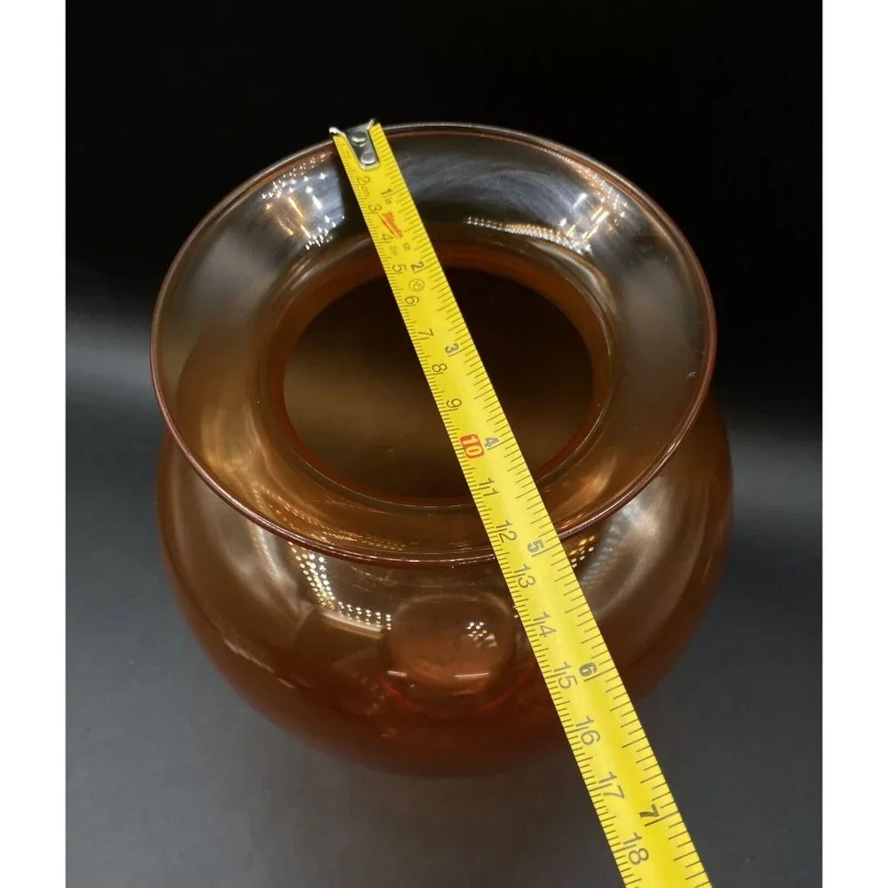 Blenko Glass Tangerine Orange Vase 8” Tall